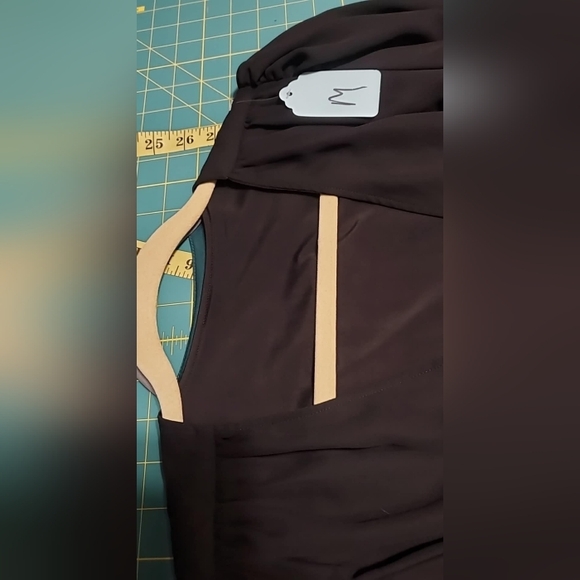 Backlot Georgette Wrap Top in Black - Picture 10 of 15